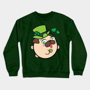 Doopy the Pug Puppy - Saint Patrick's Day Crewneck Sweatshirt